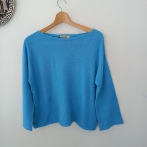 Nada Del Riccio Women's Blue Knit Sweater Size L/XL US